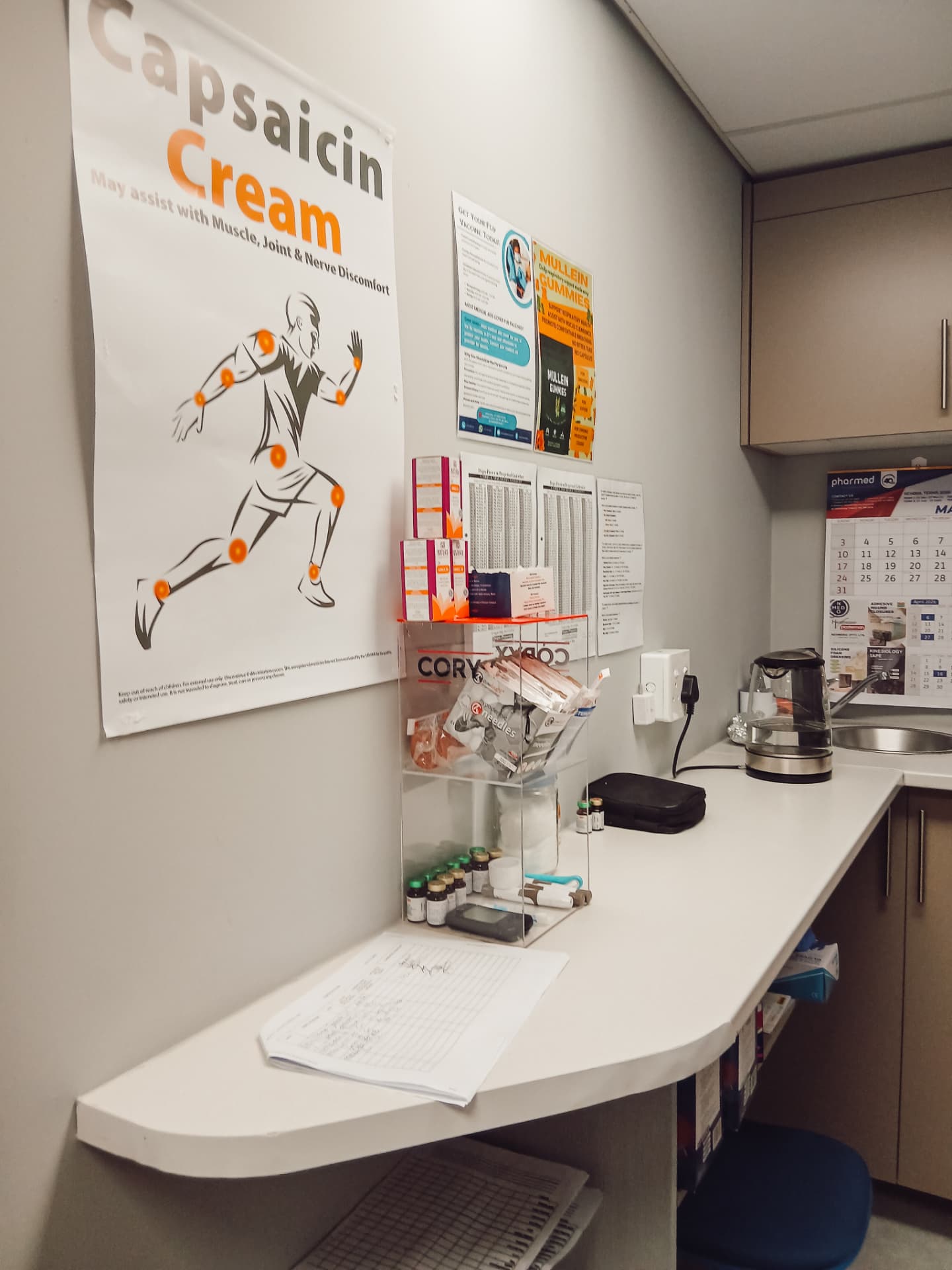 The private consult room at the pharmacy